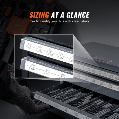 Drill Bit Dispenser Cabinet ThreeDrawer Drill Bit Organizer Cabinet for 116