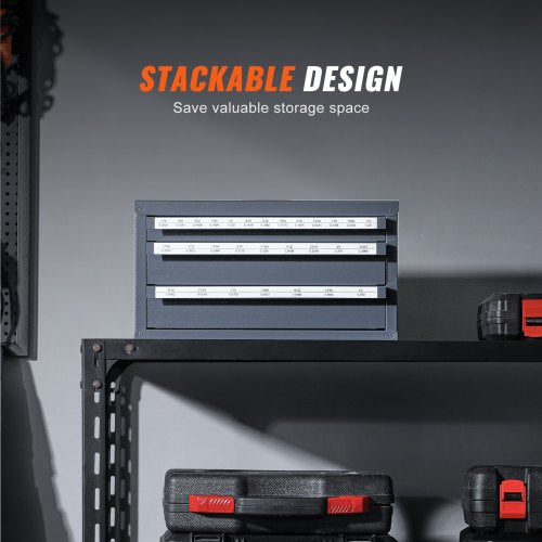 Drill Bit Dispenser Cabinet ThreeDrawer Drill Bit Organizer Cabinet for 116