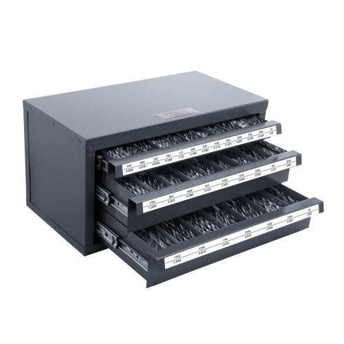 Drill Bit Dispenser Cabinet ThreeDrawer Drill Bit Organizer Cabinet for 116