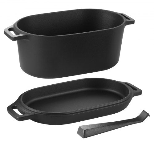 Enameled Cast Iron Dutch Oven 3.5 Quart Pot with Lid and Dual Handles