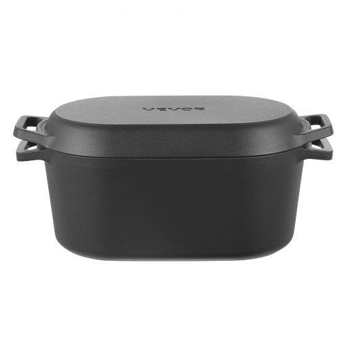 Enameled Cast Iron Dutch Oven 3.5 Quart Pot with Lid and Dual Handles