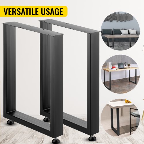Set of 2 Steel Table Legs 28Height 24Wide Dining Table Legs Heavy Duty