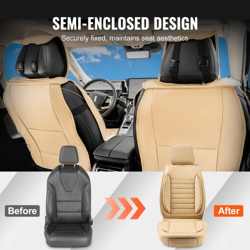 Seat Covers Universal Car Seat Covers Front Seats 2pcs Faux Leather Seat