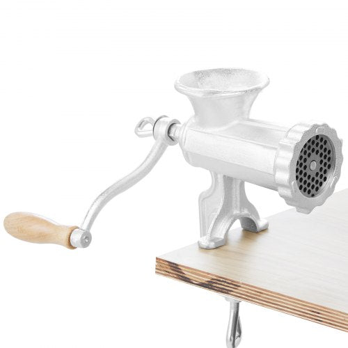 Manual Meat Grinder Heavy Duty Cast Iron Hand Meat Grinder with Steel Table