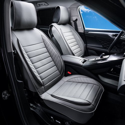 Seat Covers Universal Car Seat Covers Front Seats 2pcs Faux Leather Seat