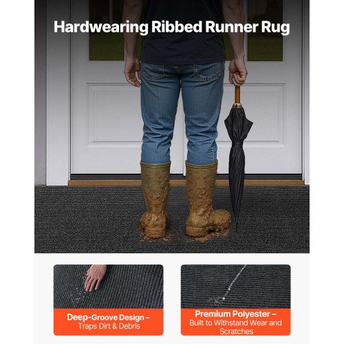 Front Door Mat 10 x 3 ft Commercial Floor Mat for Indoor and Outdoor