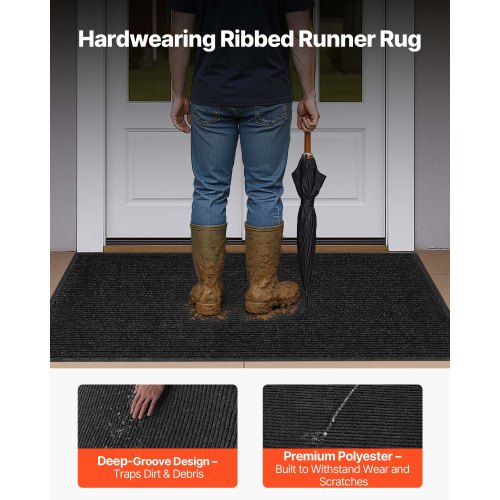 Front Door Mat 5 x 3 ft Commercial Floor Mat for Indoor and Outdoor