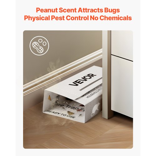 Insect Glue Trap 36 Pack Glue Boards Peanut Scent Foldable Design Sticky