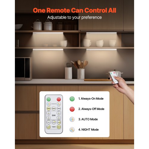 Under Cabinet Lighting 5 PCS 68 LED Motion Sensor Lights Rechargeable