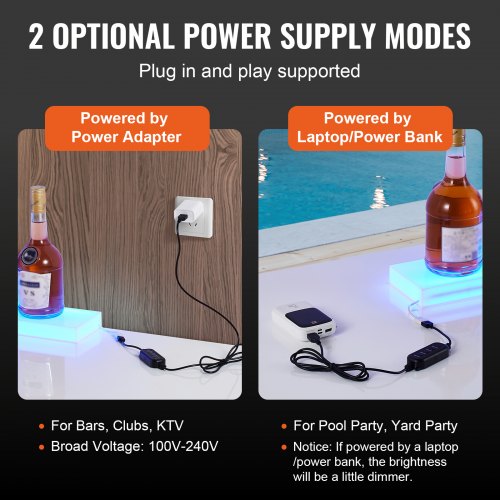 LED Lighted Liquor Bottle Display 1 Tier 40 Inch Wall Mounted Whiskey Rack