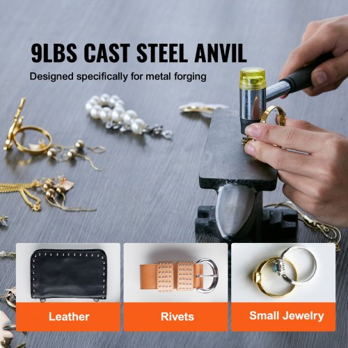 Single Horn Anvil High Hardness Rugged Round Horn Anvil Blacksmith88Lbs