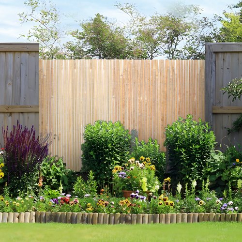 Natural Bamboo Slat Screening EcoFriendly Privacy Bamboo Slat Fence 3 ft