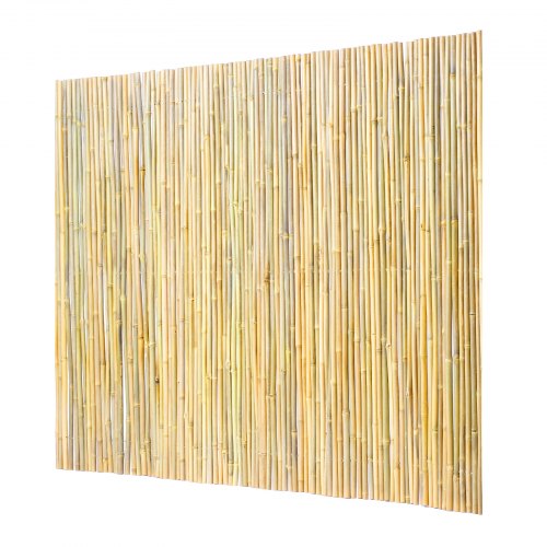 Natural Rolled Bamboo Fence EcoFriendly Bamboo Privacy Fence 6 ft H x 8 ft