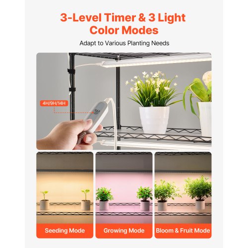 Plant Shelf With Grow Light 6Tier Indoor Stand 71In Tall Plants Display Rack
