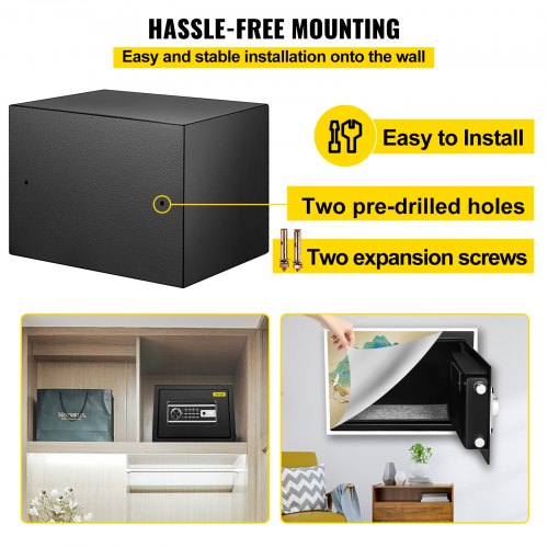 Safe Box 08 CUFT Fingerprint Safe Box for Money with 2 Keys Digital