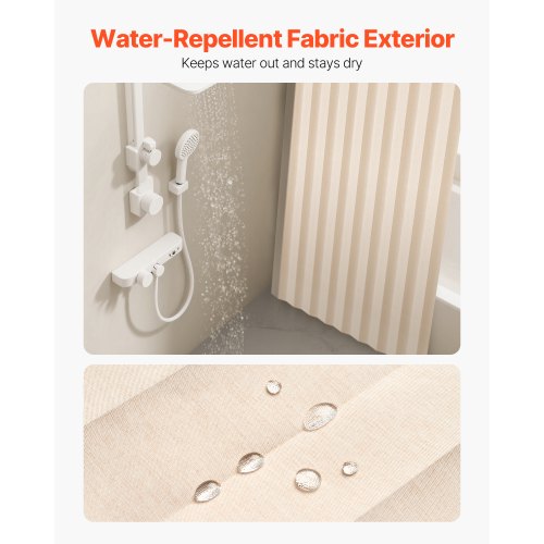 Accordion Door 47 x 78 inch Blackout Fabric Folding Magnetic Door Curtain