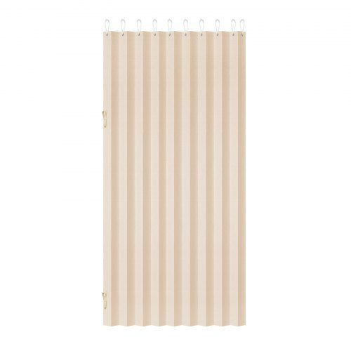 Accordion Door 47 x 78 inch Blackout Fabric Folding Magnetic Door Curtain
