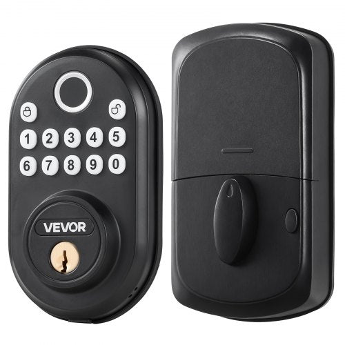 Fingerprint Door Lock with FingerprintKeypad CodeKey OneTime and AntiPeeking