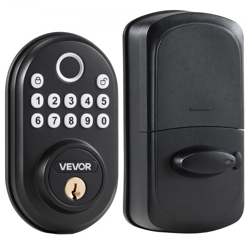 Fingerprint Door Lock with FingerprintKeypad CodeKey OneTime and AntiPeeking