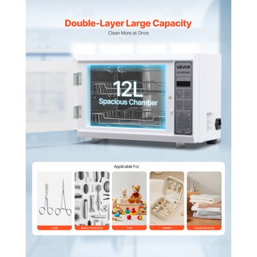 Nail Tool Cleaning Machine 12L Large Capacity MultiFunctional Tool