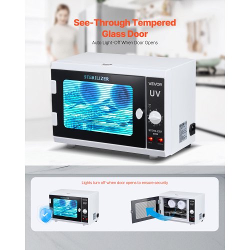 Nail Tool Cleaning Machine 12L Large Capacity Knob Control Tool Cabinet