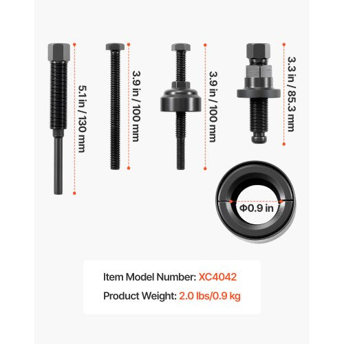 Power Steering Pump Pulley PullerInstaller Tool Set Compatible with Ford