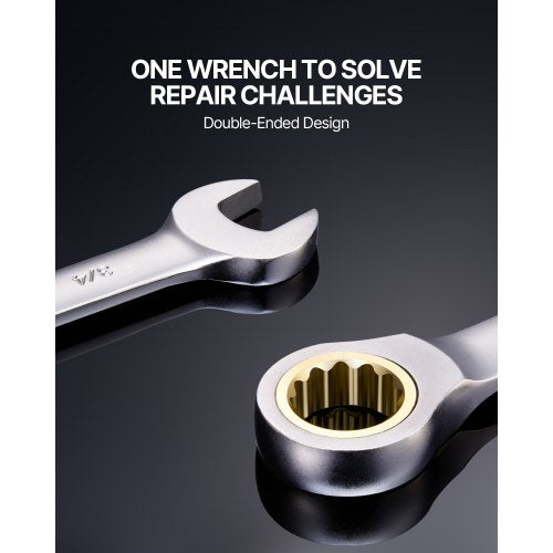 Combination Wrench Set 24Piece Ratcheting Wrench Set with Organizer Rack