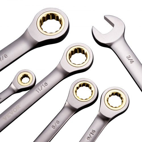 Combination Wrench Set 24Piece Ratcheting Wrench Set with Organizer Rack