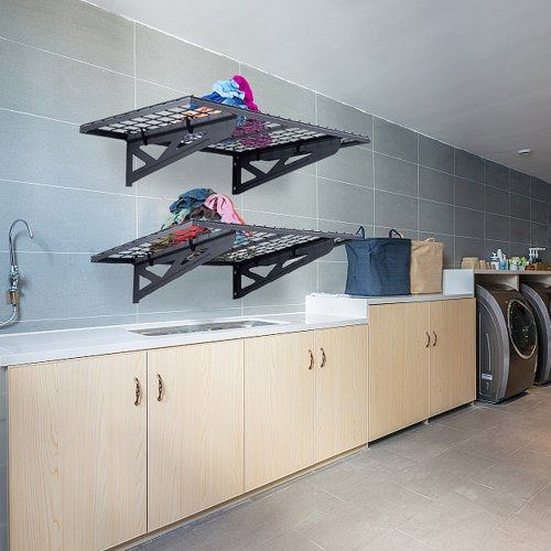 Garage Storage Shelving 2 Pack 4 x 2 ft Heavy Duty Garage Shelves Wall