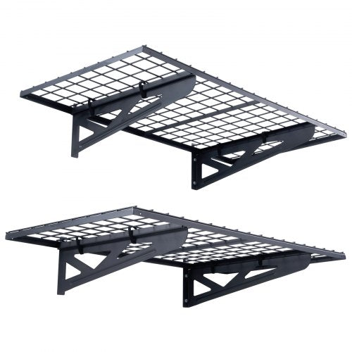 Garage Storage Shelving 2 Pack 4 x 2 ft Heavy Duty Garage Shelves Wall