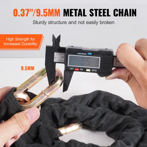 Bike Chain Lock 591 Ft Security Bicycle Chain Lock Heavy Duty Metal Steel