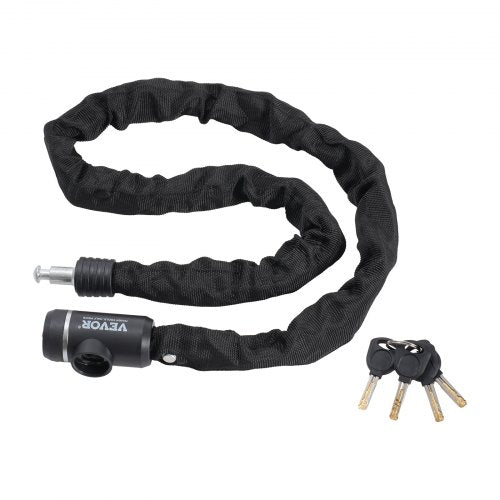 Bike Chain Lock 394 Ft Combination Bicycle Chain Lock with 3 Keys Heavy