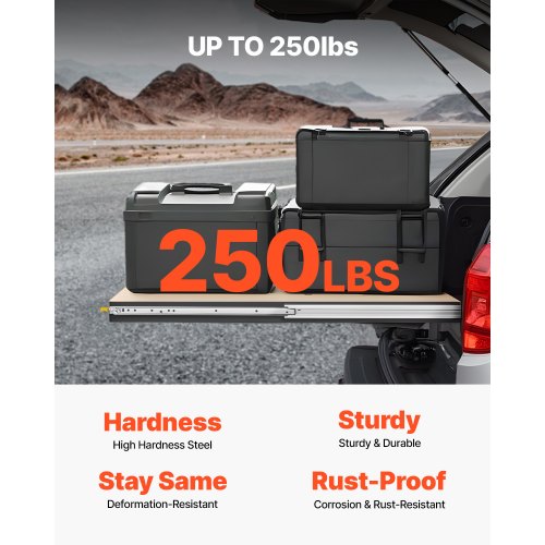 Heavy Duty Drawer Slides 38inch 1 Pair Locking Drawer Slides 250lbs Load