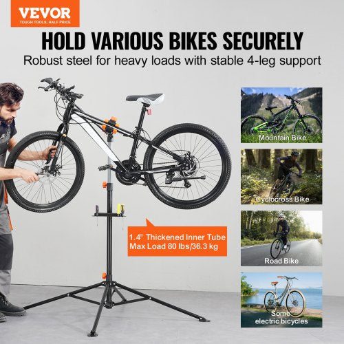 Bike Repair Stand 80 lbs Heavyduty Steel Bicycle Repair Stand Adjustable