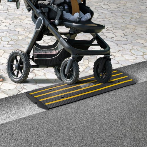 Curb Ramp 26 Rise Rubber Driveway Ramps Heavy Duty 33069 lbs Weight