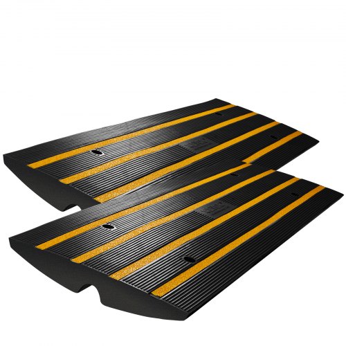 Curb Ramp 2 Pack 26 Rise Rubber Driveway Ramps Heavy Duty 33069 lbs