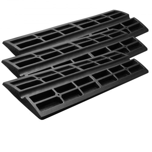 Curb Ramp 3 Pack Rubber Driveway Ramps Heavy Duty 33069 lbs Weight