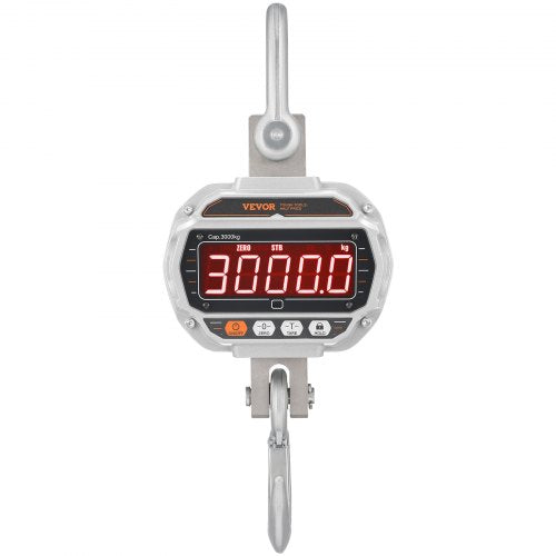 Digital Crane Scale 6600 lbs3000 kg Industrial Heavy Duty Hanging Scale
