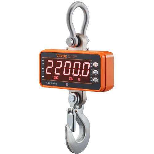 Digital Crane Scale 2200 lbs1000 kg Industrial Heavy Duty Hanging Scale