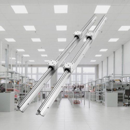 SBR20 1200mm Linear Guide Set Comes with Two 47.2inch SBR20 Rails and Four