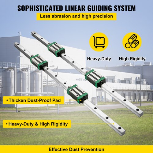 Linear Guide Rail 2PCS HGR201000mm Linear Slide Rail 1Pcs RM16051000mm