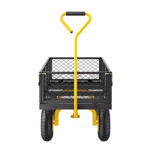 900 Lbs Heavy Duty Steel Garden Cart Garden Wagon Cart on Wheels Outdoor
