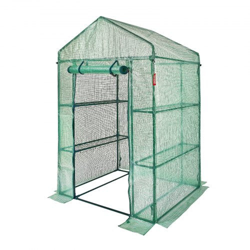 Walkin Green House 46 x 24 x 6.7 ft Greenhouse with Shelves High