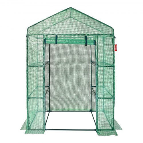Walkin Green House 46 x 24 x 6.7 ft Greenhouse with Shelves High