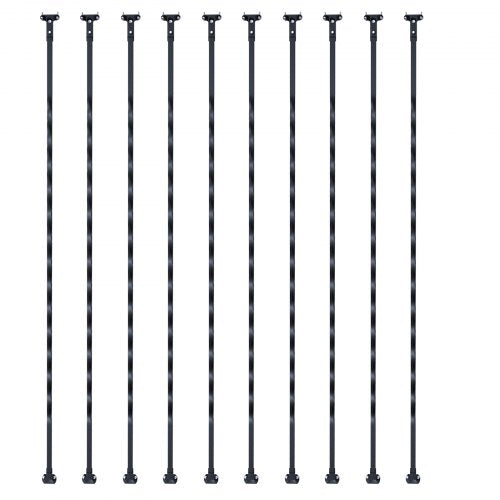 Staircase Metal Balusters 44 x 12 Galvanized Steel Decorative Banister