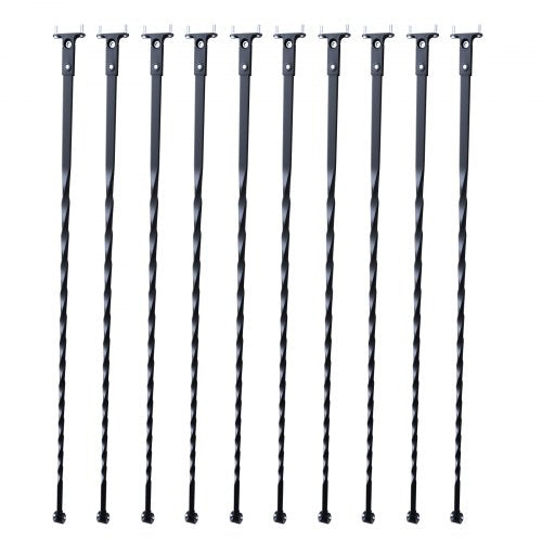 Staircase Metal Balusters 44 x 12 Galvanized Steel Decorative Banister
