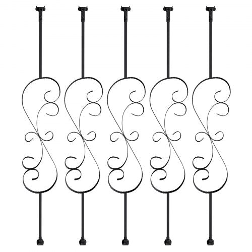 Staircase Metal Balusters 44 x 12 Galvanized Steel Decorative Banister