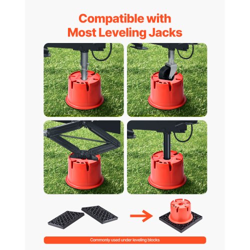 Trailer Jack Blocks 8 High 2000 lbs Capacity 8 Pcs Heavy Duty Camper