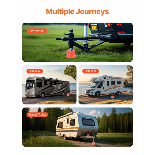 Trailer Jack Blocks 8 High 2000 lbs Capacity 8 Pcs Heavy Duty Camper