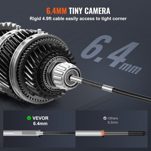 TwoWay Articulating Borescope with Light Inspection Camera with 025